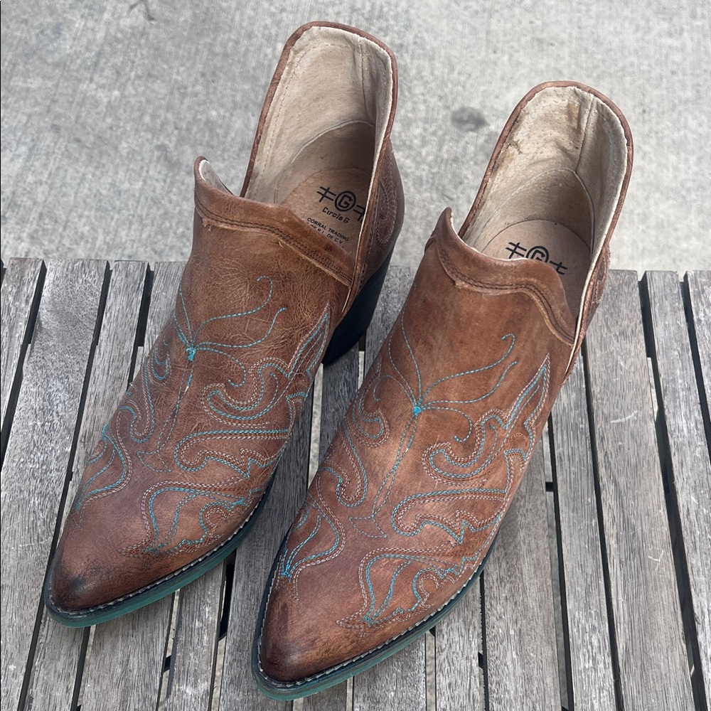 Circle G Women’s Brown Western Leather Boots